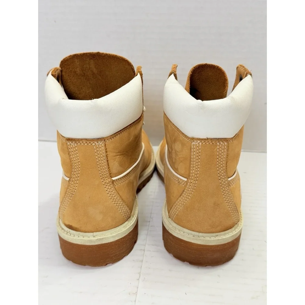 Timberland 6 Inch Premium Waterproof Boots Wheat Nubuck Men's Size 6M